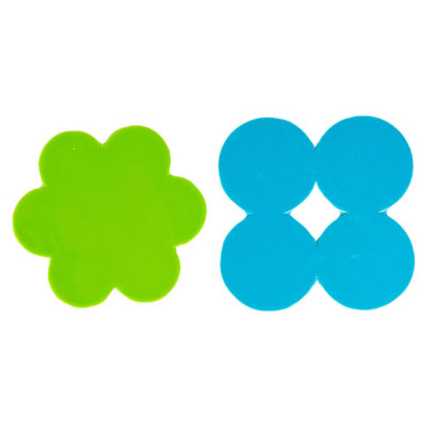 TRIVET RESIN FLOWER SHAPE ASSORTED DESIGNS