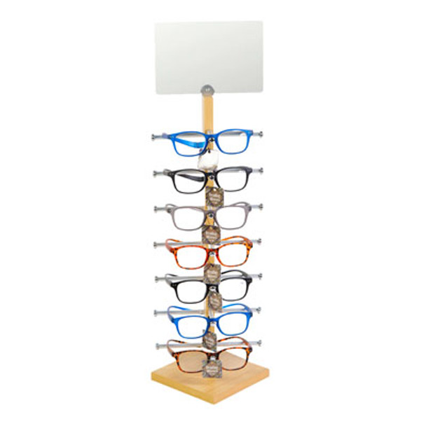 GLASSES READING MAGNETIC ASSORTED STYLES W/WOOD COUNTER DISPLAY