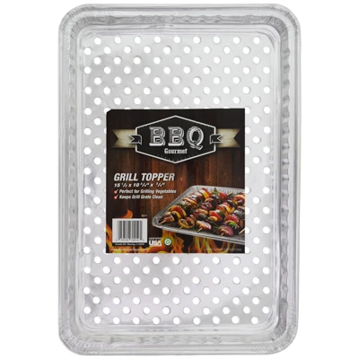 ALUMINUM GRILL TOPPER 120PC 15X10.25X0.75IN FLOOR DISPLAY