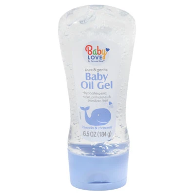 BABY OIL GEL 6.5OZ BABY LOVE