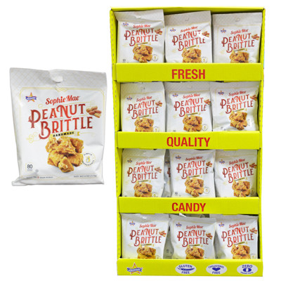 PEANUT BRITTLE BITES SOPHIE MAE 4 OZ BAG IN POWER WING