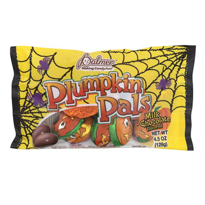 PLUMPKIN PALS MILK CHOCOLATE FLAVORED 4.5 OZ IN 24CT COUNTER DISPLAY