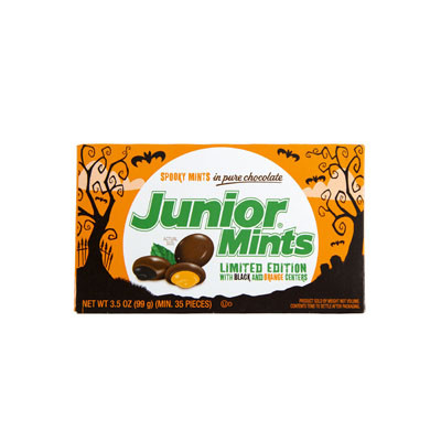 JUNIOR MINTS HALLOWEEN 3.5 OZ BOX IN FLOOR  DISPLAY