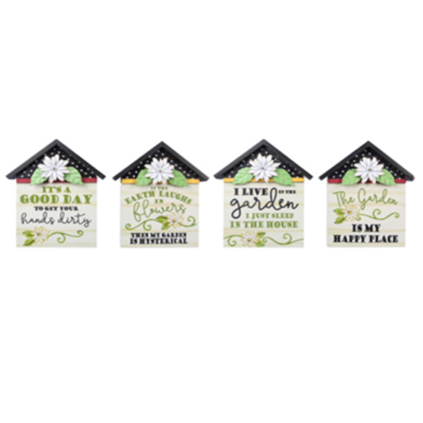 TABLETOP DECOR 4AST 7.2X1.5X8.88 HOUSE METAL/WOOD ($6.50)