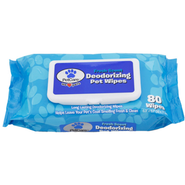 PET WIPES 80CT FRESH SCENT DEODORIZING