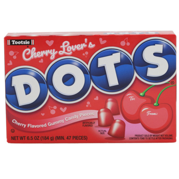VALENTINE CANDY DOTS 6 OZ BOX
