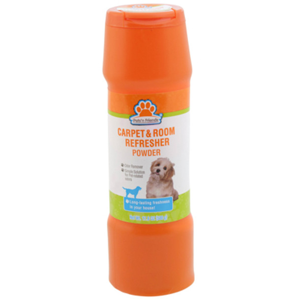 CARPET & ROOM REFRESHER POWDER 17.6OZ PET ODOR NEUTRALIZER PETS N FREINDS