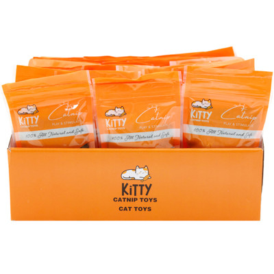 CATNIP .5 OZ RESEALABLE PEG BAG IN COUNTER DISPLAY