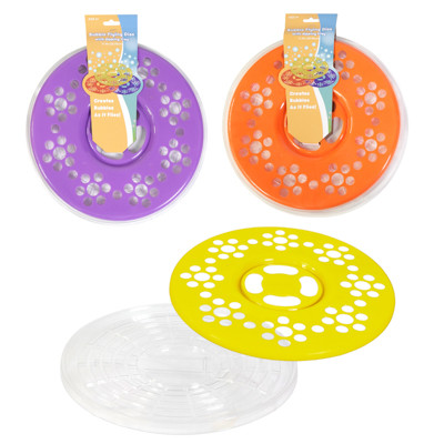 BUBBLE FLYING DISC W/ DIPPING TRAY JUMBO 11.4IN DIA 3AST SLEEVECARD