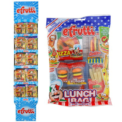 EFRUTTI LUNCH BAG GUMMI CANDY 2.70 OZ FLOOR DISPLAY