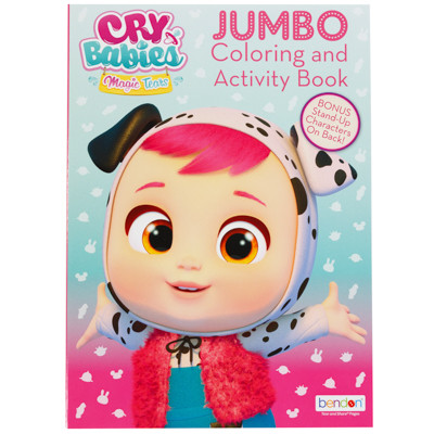 COLORING BOOK CRY BABIES 24-PC COUNTER DISPLAY SELL IN USA ONLY
