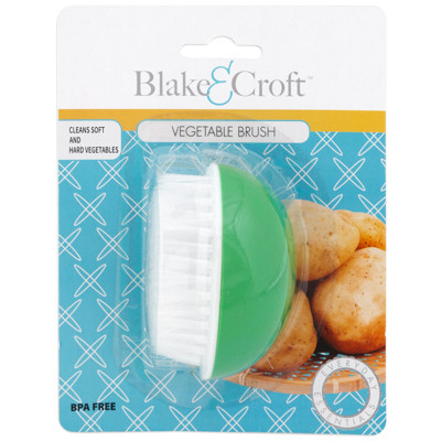 VEGGIE BRUSH PLASTIC MUSHROOM SHAPE B&C BLISTERCARD