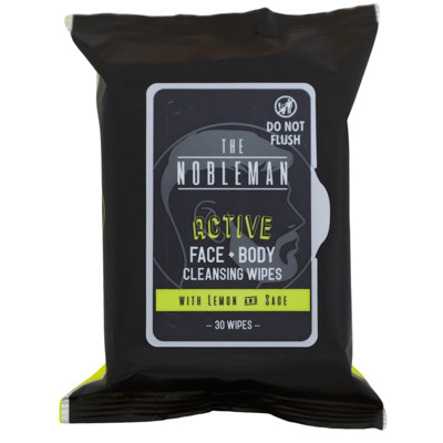 FACE & BODY MENS WIPES 30 CT ACTIVE LEMON & SAGE NOBLEMAN NO ONLINE SALES MAP PRICING