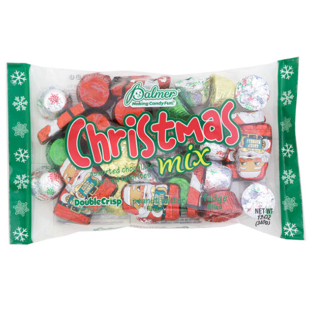 CHRISTMAS CANDY CHRISTMAS MIX 12 OZ BAG IN COUNTER DISPLAY