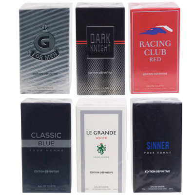 FRAGRANCE MENS 3.4OZ 6 ASSORTED
