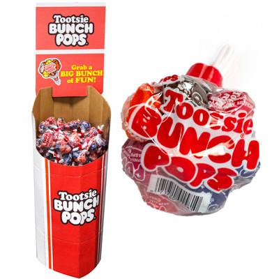 TOOTSIE BUNCH POPS 8PC FLOOR DISPLAY