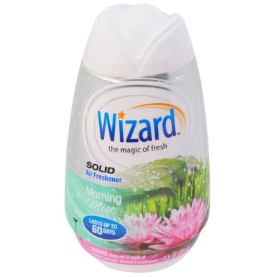 AIR FRESHENER 7.8OZ SOLID ADJUSTABLE WIZARD MORNING MIST
