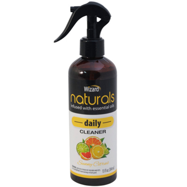 WIZARD NATURALS 13OZ DAILY CLEANER CITRUS INFUSED W/ESSENTIAL OILS TRIGGER
