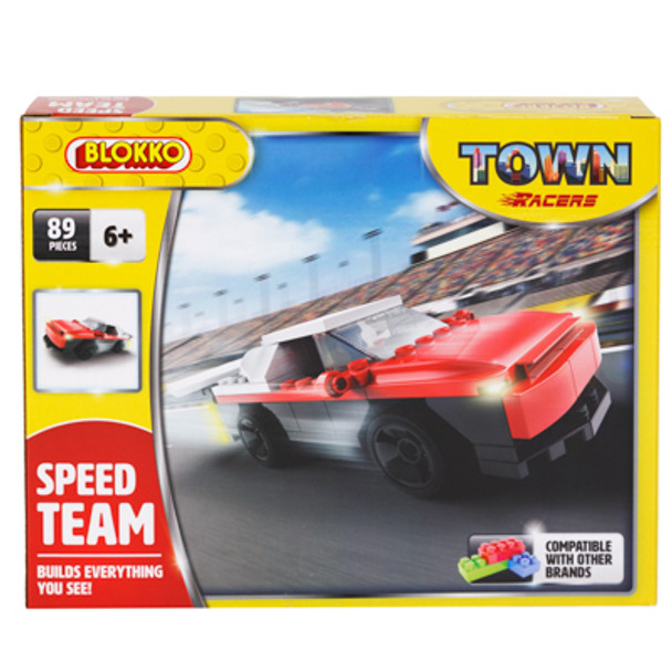 TOY SPEED TEAM TOWN RACERS COMPATIBLE 89PC BLOKKO (12.00)