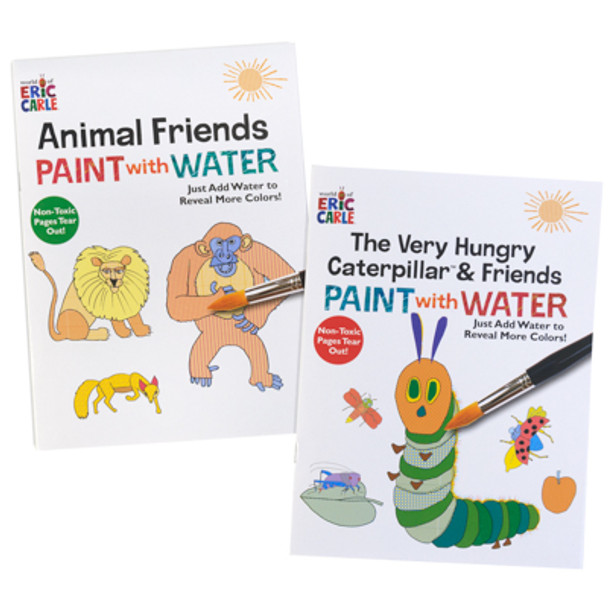 ERIC CARLE PAINT WITH WATER 24PG 2 ASSORTED COUNTER DISPLAY
