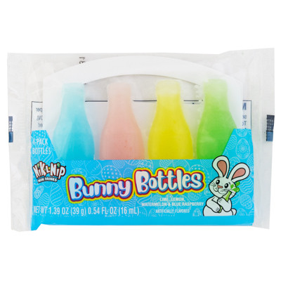 NIK-L-NIP BUNNYBOTTLES 4PK 1.39 OZ IN COUNTER DISPLAY