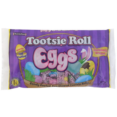 TOOTSIE ROLL EGGS WRAPPED 7.5 OZ BAG IN COUNTER DISPLAY