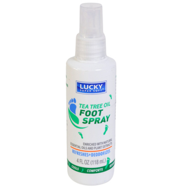 FOOT SPRAY 4OZ TEA TREE OIL PUMP LUCKY