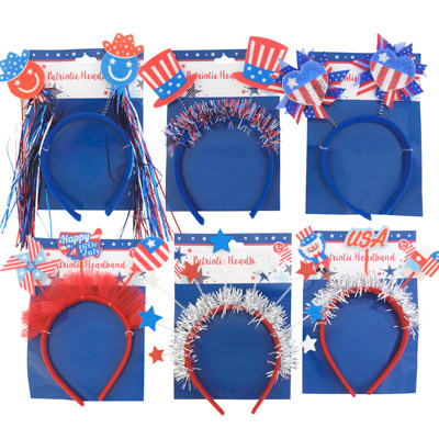 HEADBOPPER PATRIOTIC 6 ASST DELUXE STYLE