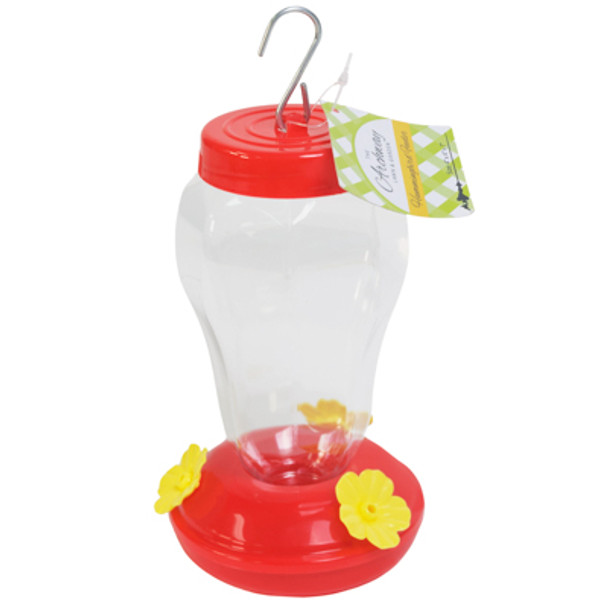 HUMMINGBIRD FEEDER PLASTIC 7IN H W/ METAL HANGING HOOK L & G HT