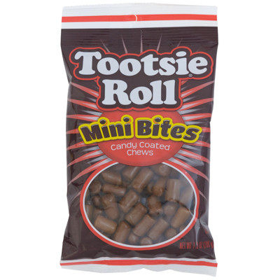 TOOTSIE ROLL MINI BITES PEG BAG 7.3 OZ