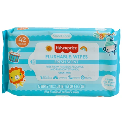 WIPES FLUSHABLE 42CT FRESH SCENT FISHER PRICE