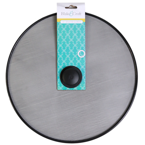 SPLATTER SCREEN 13IN DIA W/KNOB PB/ INSERT