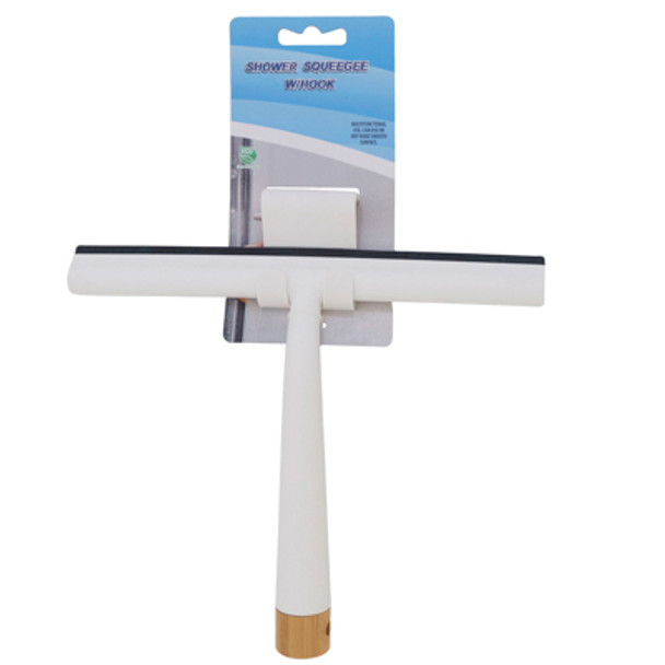 SHOWER SQUEEGEE W/OVER THE DOOR HOOK EA SET ON TCD