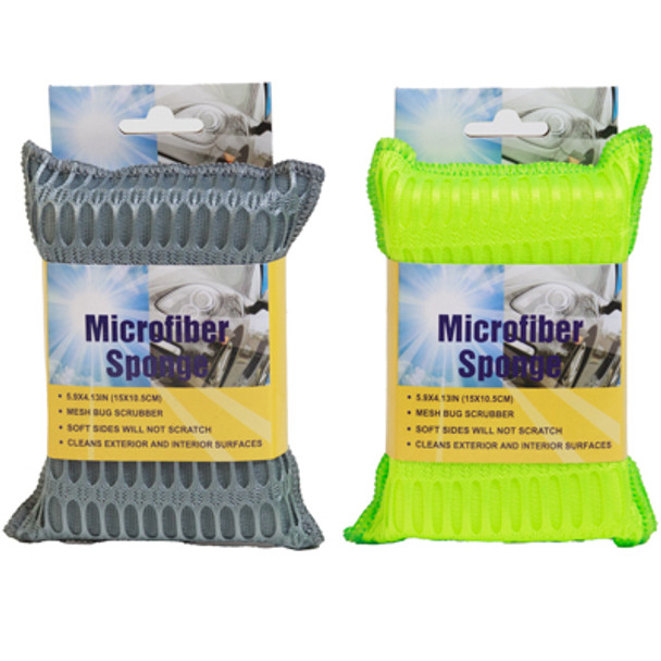 MESH BUG SCRUBBER/ MICROFIBER BACKED SPONGE 5.9 X 4.13IN DISP STRIP INCLUDED/NOT PRELOADED