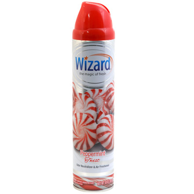 AIR FRESHENER 10OZ PEPPERMINT TWIST WIZARD AEROSOL SPRAY