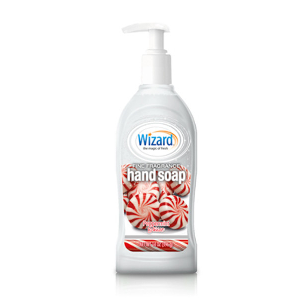 HAND SOAP LIQUID 14OZ PEPPERMINT TWIST WIZARD