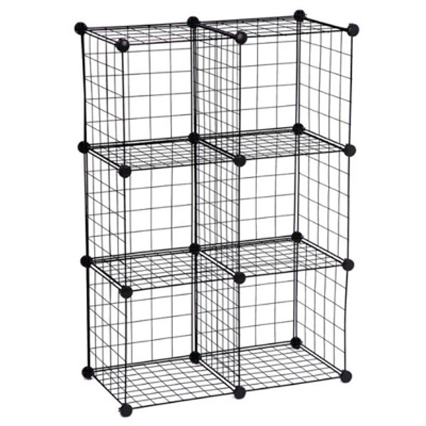 RTA STORAGE CUBE 29X14.5X43 6COMPARTMENT COLOR LABEL (27.87)