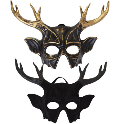 ANTLER DEER HORN MASK 2 AST ADULT SIZE / TCD