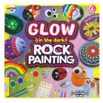 GLOW IN THE DARK ROCK PAINTING KIT - NO ONLINE SALES