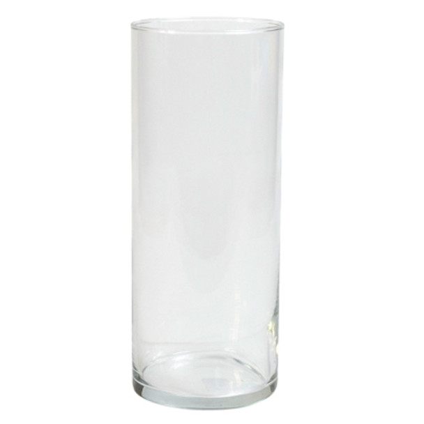 VASE CYLINDER 3.4X8.5 CLEAR GLASS CRISTAR