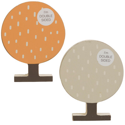TABLETOP ART 4.25X5.5X1 ROUND TREE REVERSIBLE  (4.00)