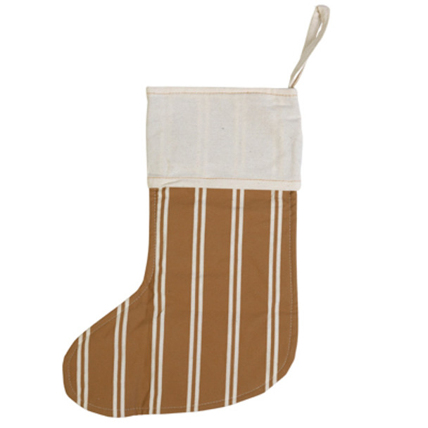 STOCKING 12X15X.75 CANVAS WHITE/BROWN (8.00)