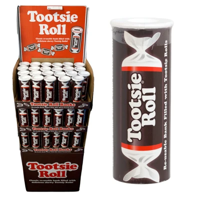 TOOTSIE ROLL BANK 5.7 OZ FLOOR DISPLAY