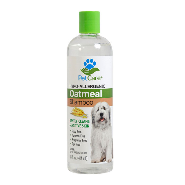 PET SHAMPOO 14OZ OATMEAL HYPO-ALLERGENIC PETCARE