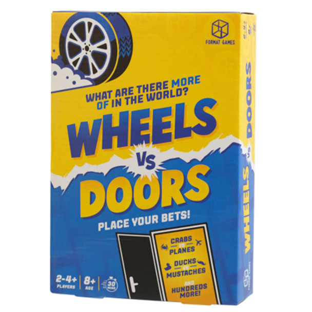 WHEELS VS DOORS BOARD GAME LITHO BOXED *19.97*