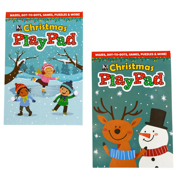 CHRISTMAS PLAY PADS 2 ASSORTED COUNTER DISPLAY