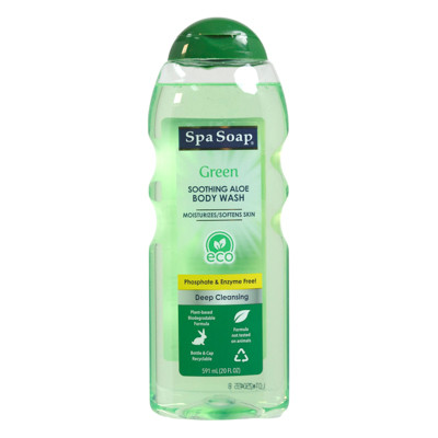 BODY WASH 20OZ ALOE ECO FRIENDLY SPASOAP