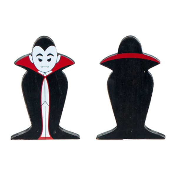 TABLETOP DECOR 4X6X1 REVERSIBLE VAMPIRE BOY CUTOUT WOOD  (4.00)