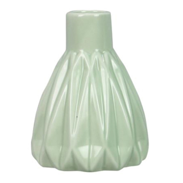 VASE 3.95X3.95X5.9 AQUA STONEWARE