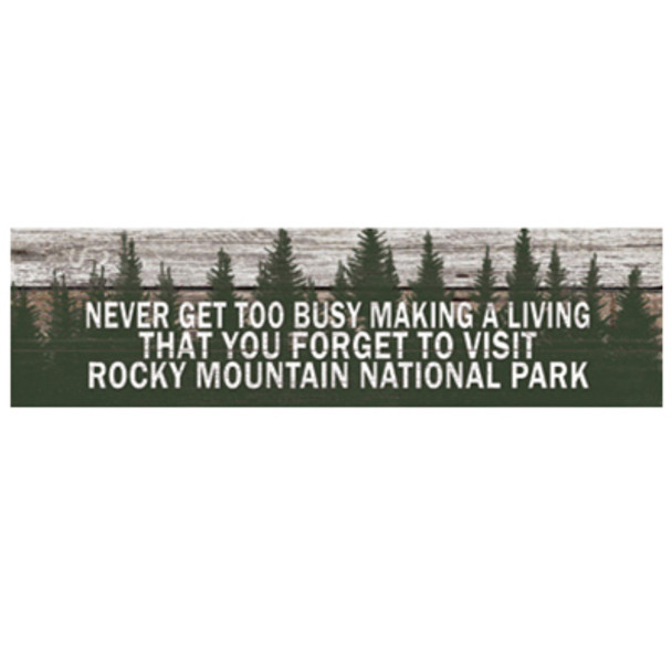 WALL ART 36X10.5 ROCKY MOUNTAIN WOOD